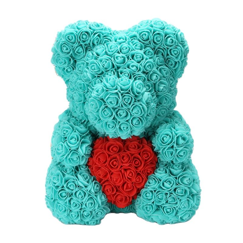 Artificial Rose Flowers Teddy Bear - Image 22