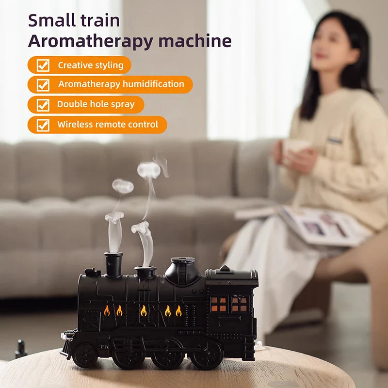 Mini Train Aromatherapy Essential Oil Diffuser Lamp Decor - Image 2