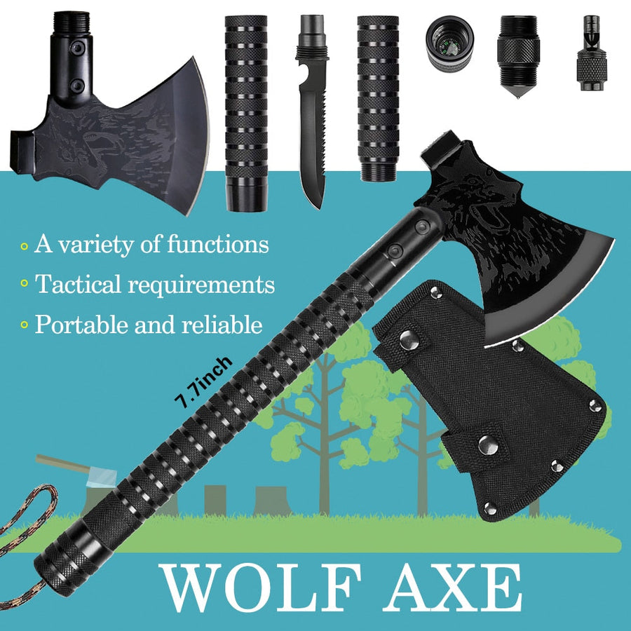 Multi-Gear Foldable Survival Camping Axe - Image 2