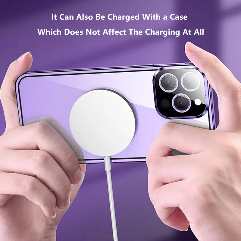 Invisible Shield Full Cover Anti-Peep Privacy Magnetic Phone Case - Image 5