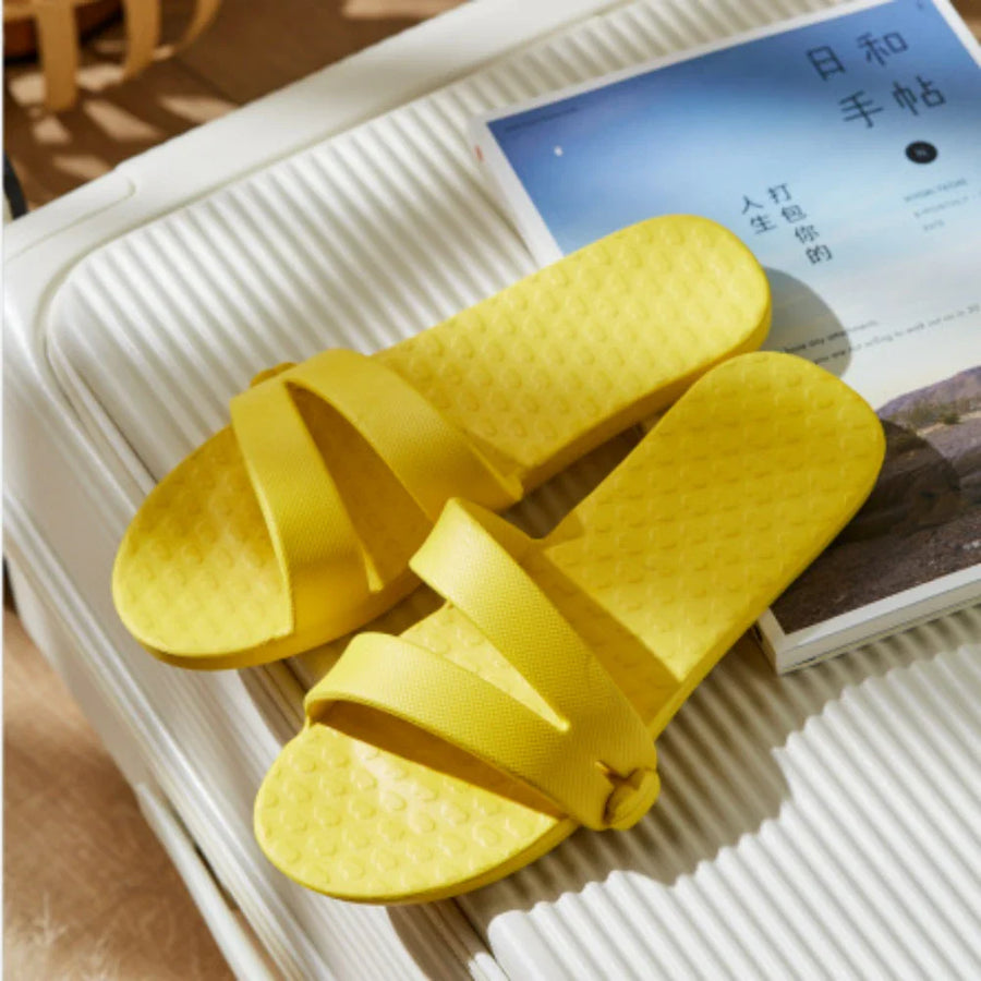 All Season Colorful Foldable Travel Slippers - Image 6