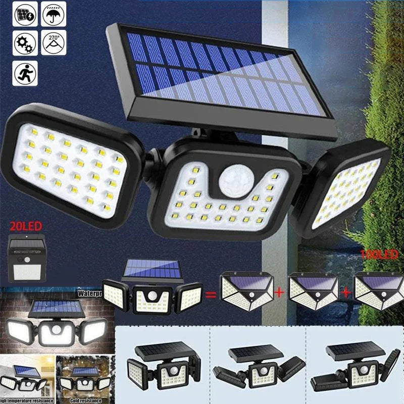 Power Save Motion Activated Outdoor Solar Lamp - Image 1