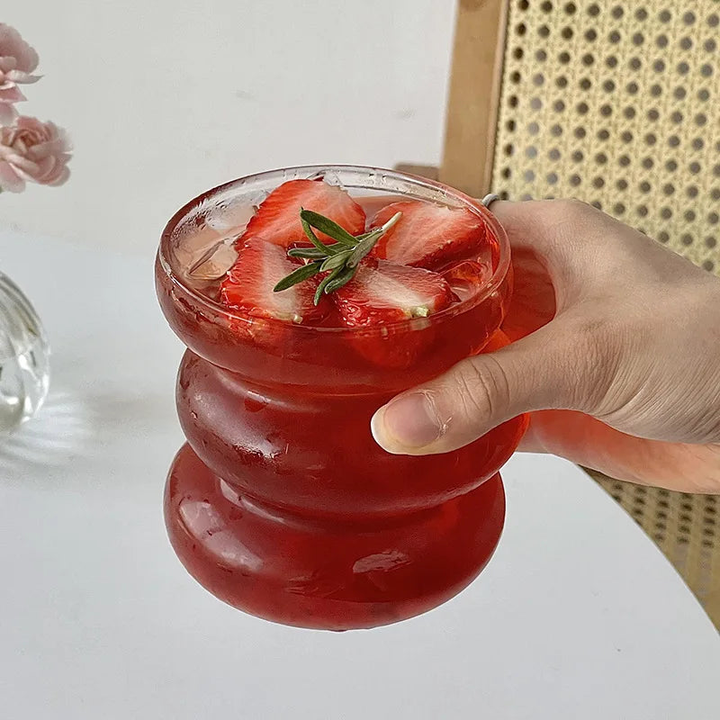 Sleek Glass Irregular Bubble Mug - Image 15