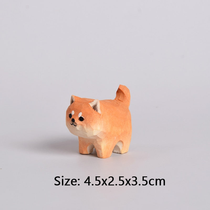 Handmade Wooden Cute Pet Figurines - Image 10