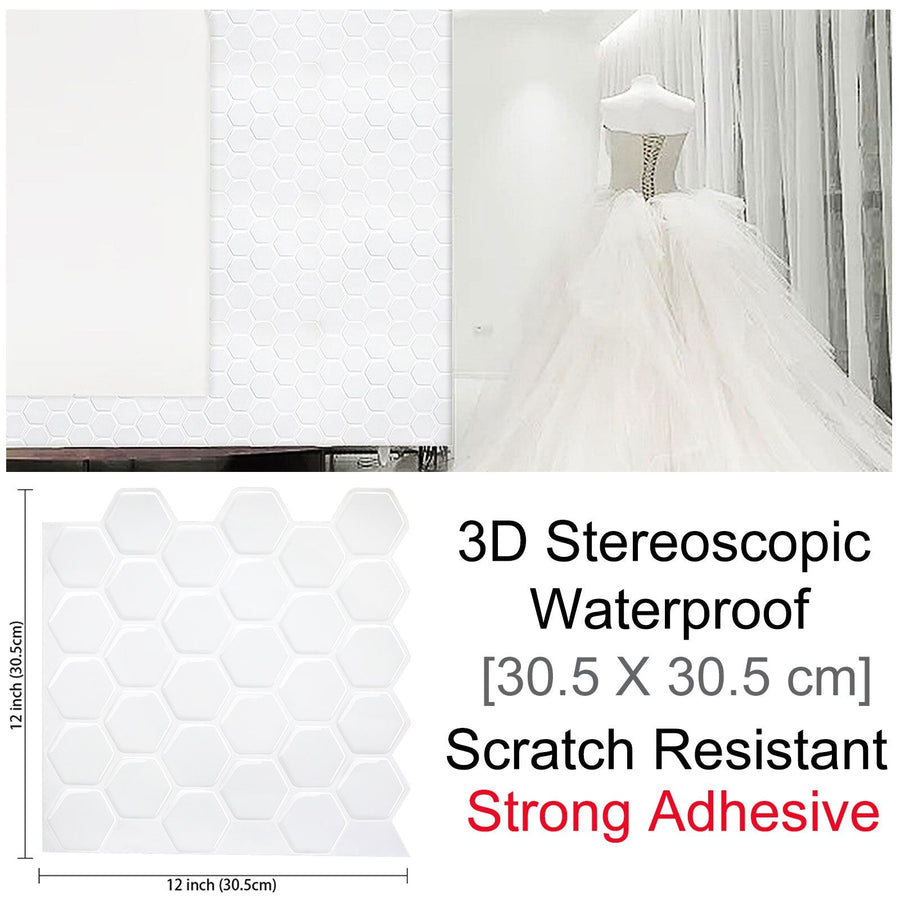 3D Self-Adhesive Hexagonal Wall Stickers - Image 3