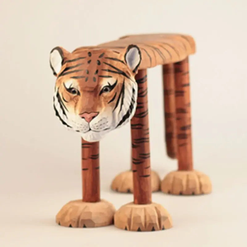 Wild Forest Wooden Footrest Stool