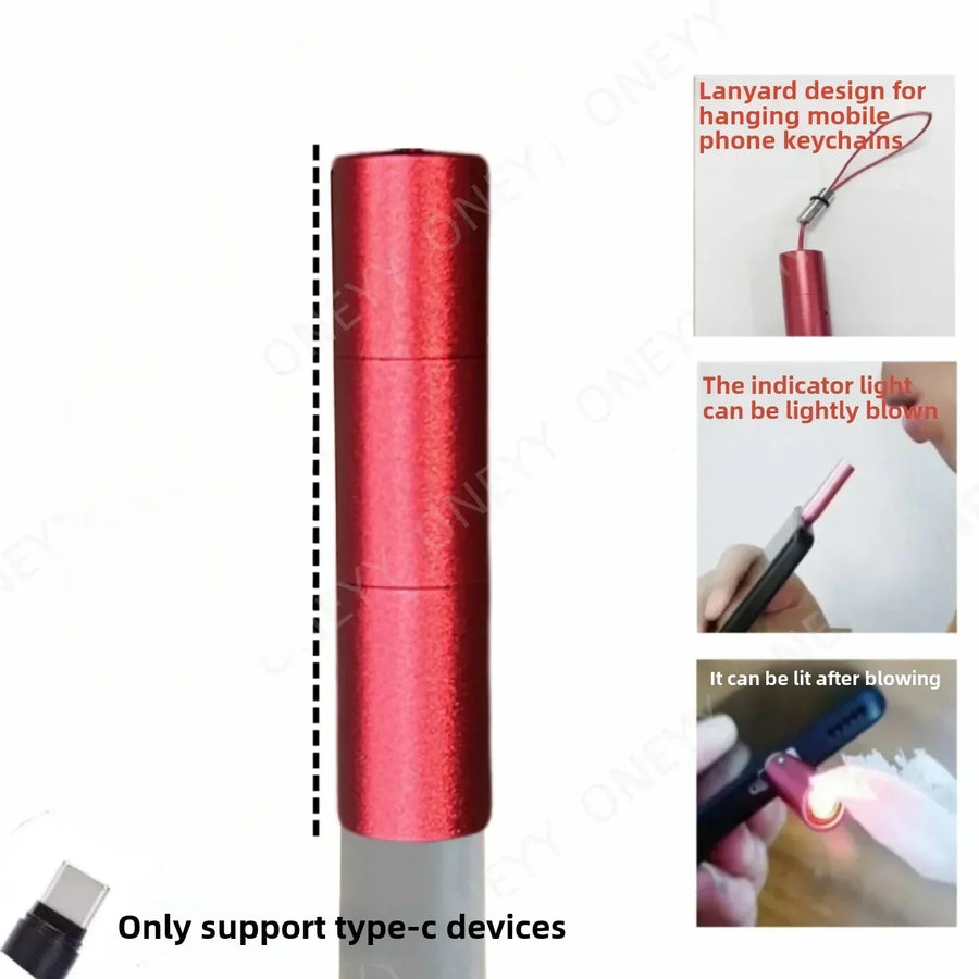 Heat Coil Breath Trigger Windproof Phone Lighter - Image 5