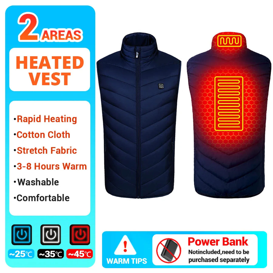 Hooded Heated Winter Camping Jacket - Image 19