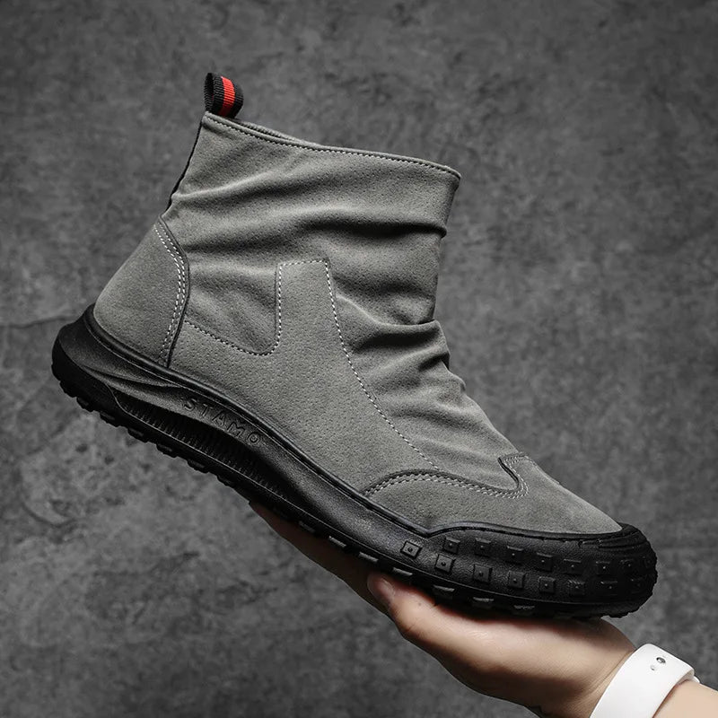Motorcycle Weather-Resistant Slip-On Boots - Image 6