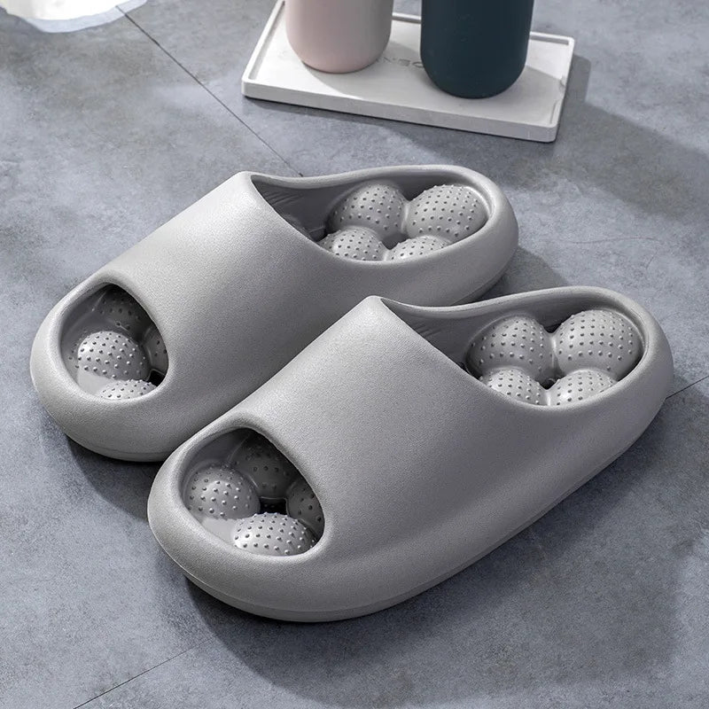 Bubble Arch Thick Sole Massaging Summer Slippers - Image 8