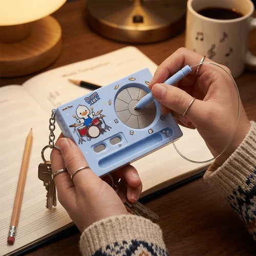 Mini Mixtape Music Player Keychain