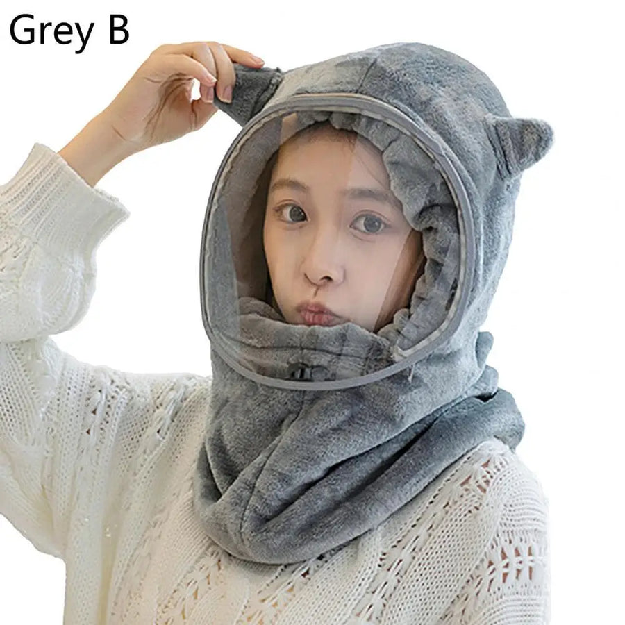 Warm Plush Winter Full Face Hat - Image 7