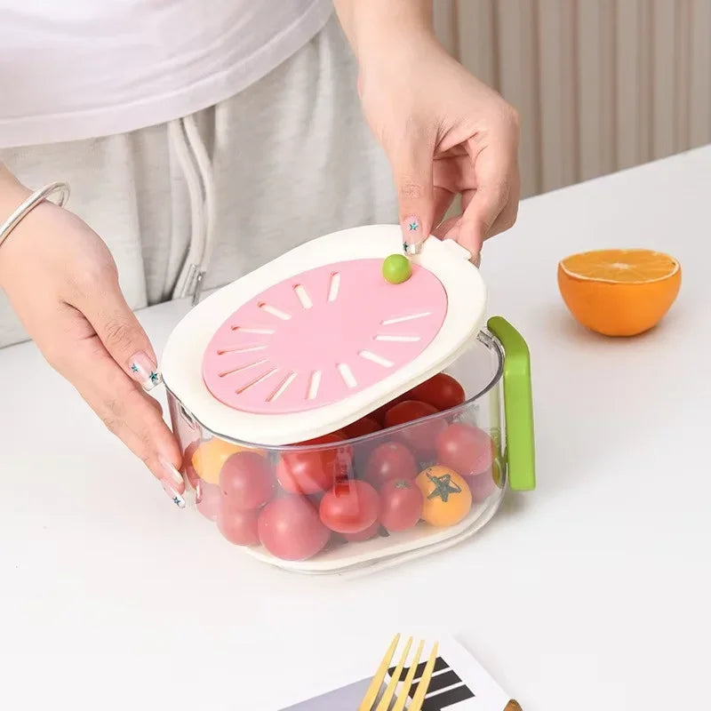 Dust-Proof Fruit Drainer Basket - Image 4