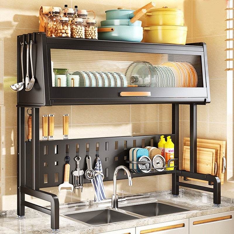 Stainless Surf Elegant Adjustable Dish Drying Rack - Image 0