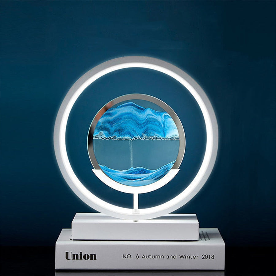 3D LED Flowing Sand Art Table Lamp - Image 0