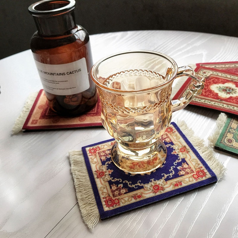 Mini Turkish Carpet Mug Coaster - Image 1