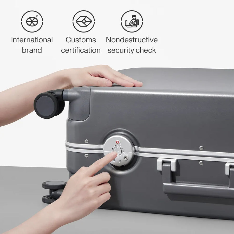 Durable Aluminum Frame Metal Corner Business Travel Suitcase - Image 4