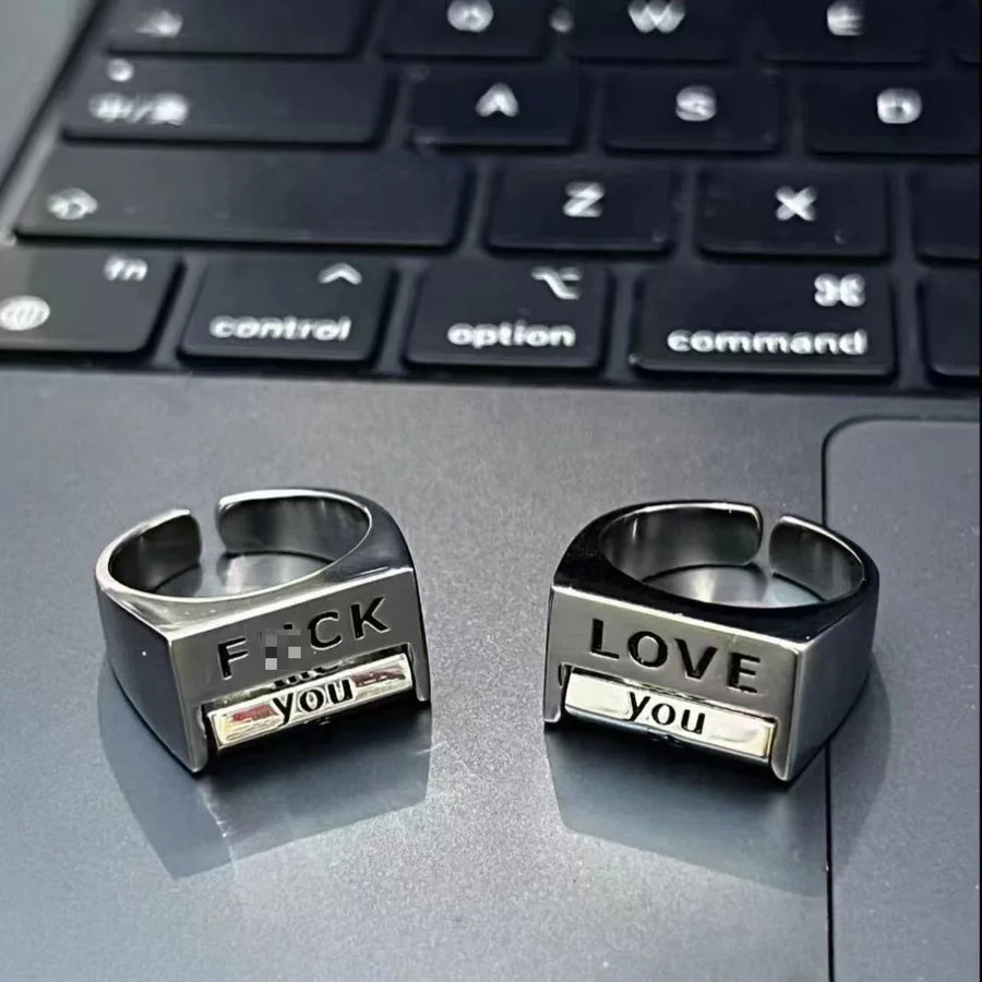 Love You Everything Rotating Mood Control Ring - Image 1