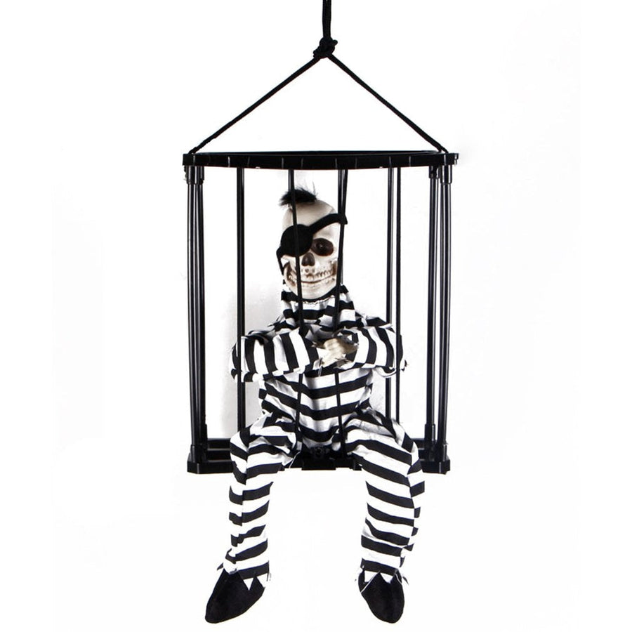 Scary Skeleton Prisoner Halloween Decoration - Image 4