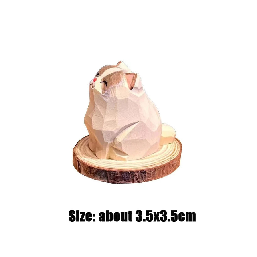 Handmade Wooden Cute Pet Figurines - Image 7