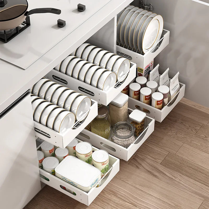 Under the Cabinet Smart Dish Organizer Rack - Image 0