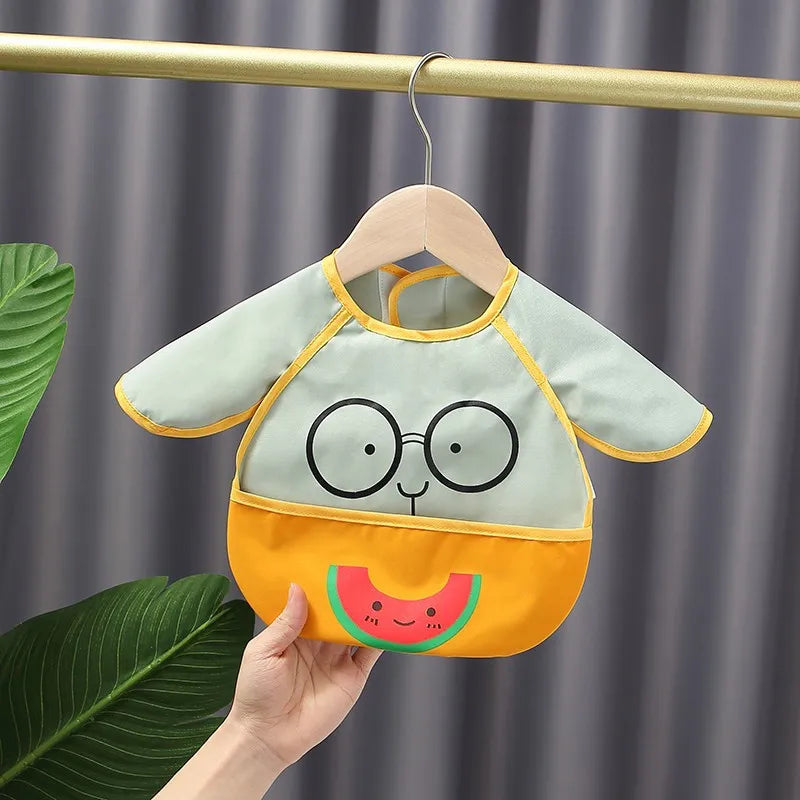 Waterproof Cartoon Baby Easy-to-Clean Bibs - Image 11