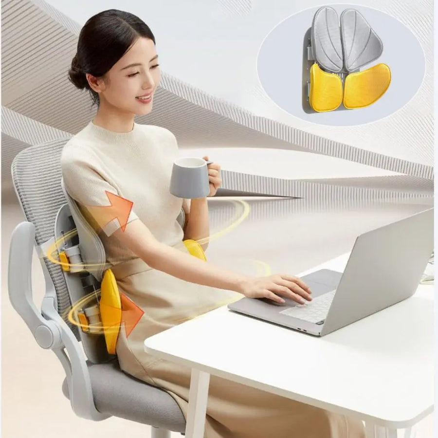 Adjustable Ergonomic Memory Foam Mesh Waist Relief Chair Cushion - Image 3