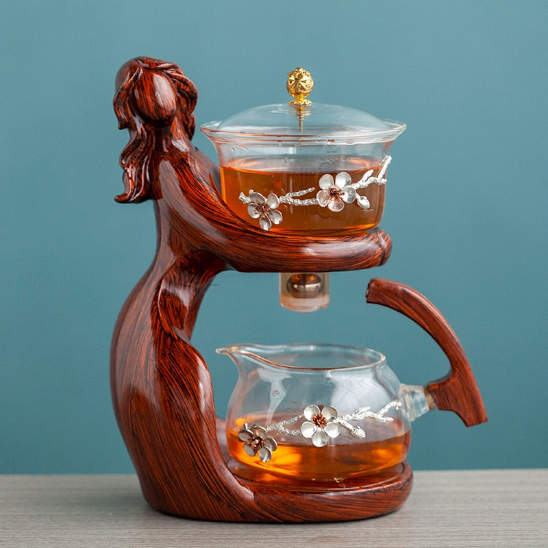 Dreamy Mermaid Wooden Teapot - Image 5