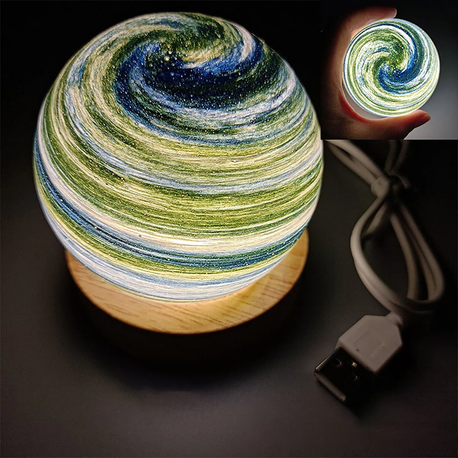 3D Crystal Planets Atmosphere Night Lamp - Image 6