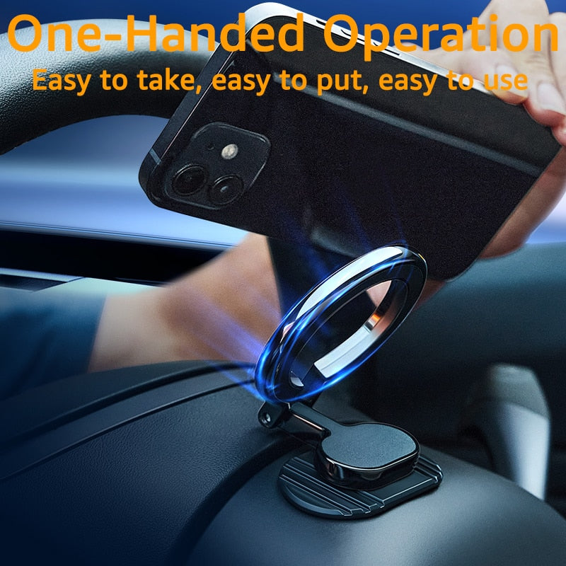 Metal Magnetic Secure Drive Car Phone Holder - Image 1