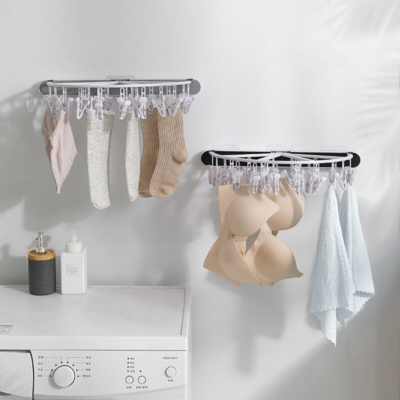 Wall-Mounted Foldable Socks Drying Rack - Image 3