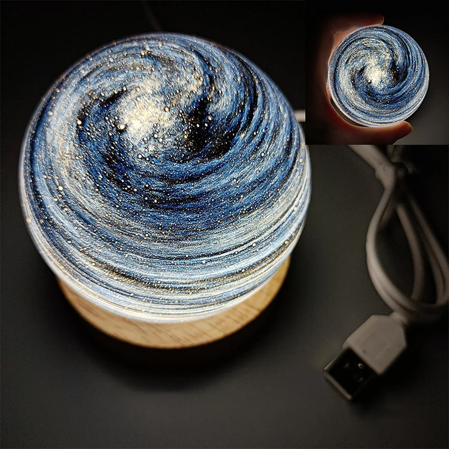 3D Crystal Planets Atmosphere Night Lamp - Image 8