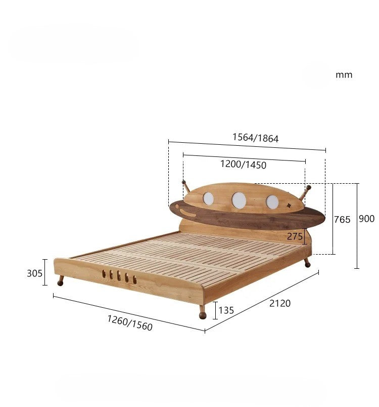 Spaceship Wooden Kids Bed - Image 8