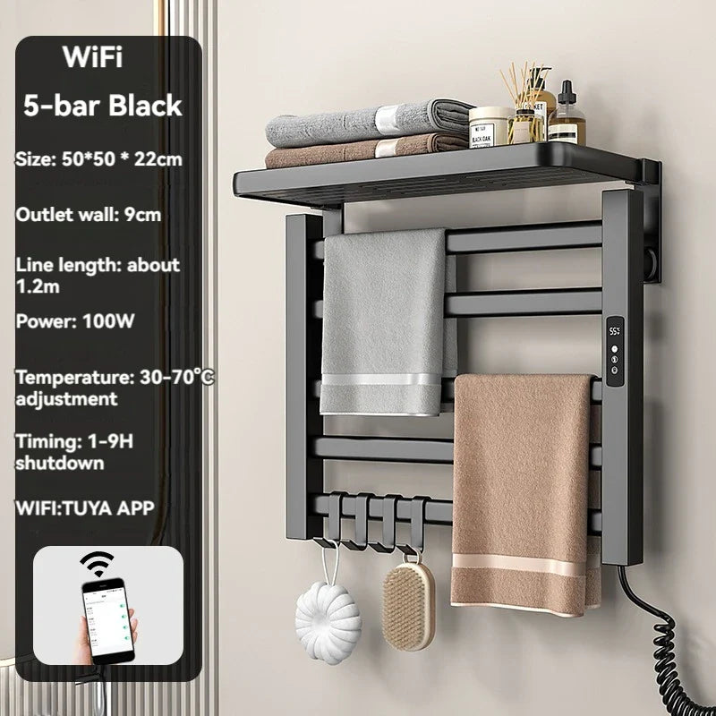 Intelligent Electric Heated Towel Drying Organizer Rack - Image 17