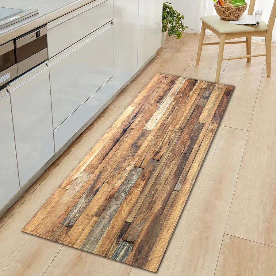 Vintage Wood Look Non-slip Cute Rugs - Image 0