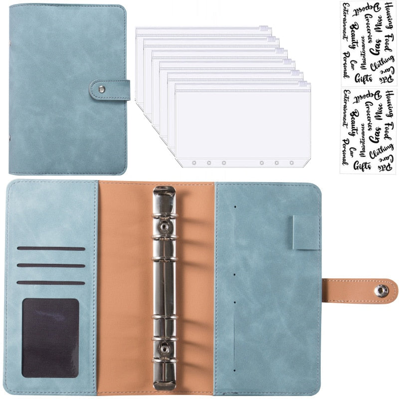 Financial Planner Leather Multi Pocket Bill Organizer Notebook - Image 8