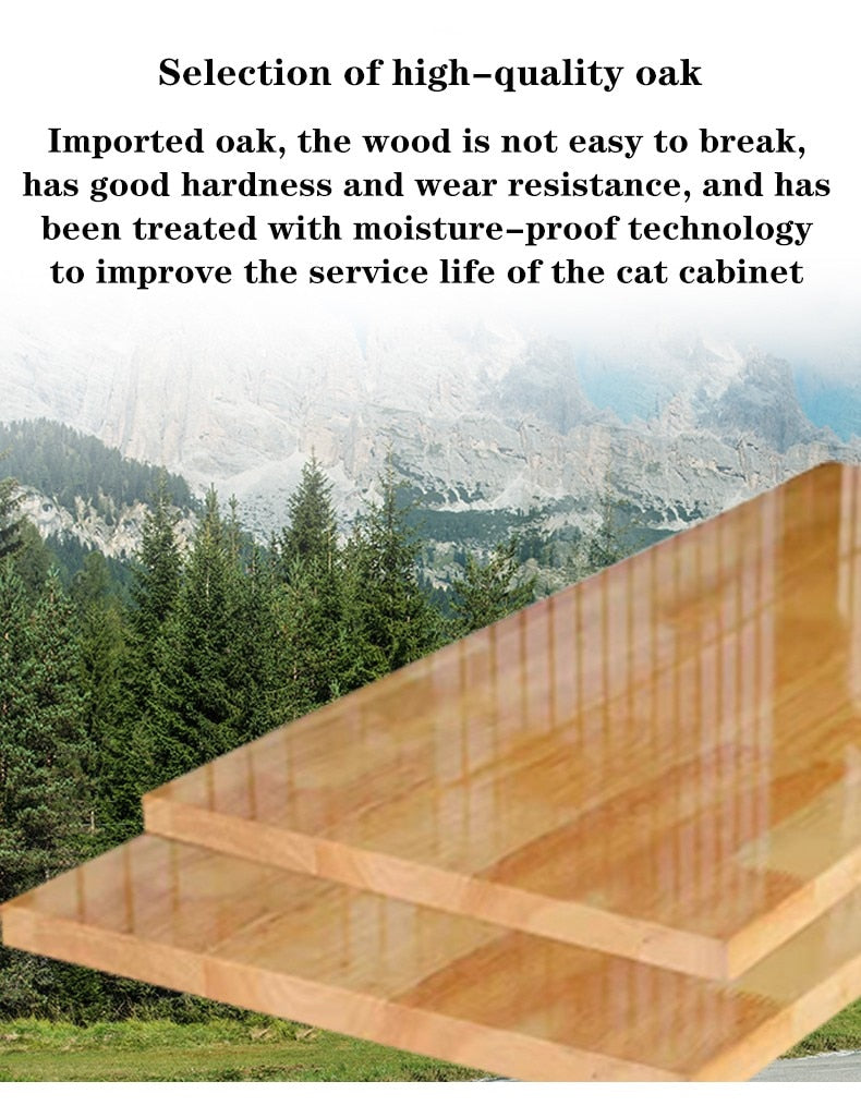 Dreamscape Panoramic Transparent Solid Wood Pet House - Image 5
