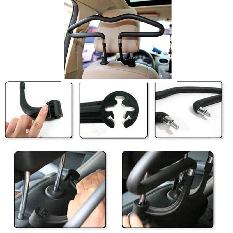 Universal Travel Swivel Hook Headrest Clothes Hanger - Image 3