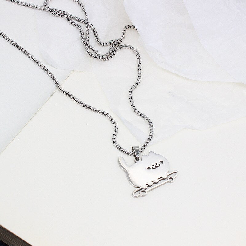 Kawaii Cat Couple Charm Cute Necklace - Image 2