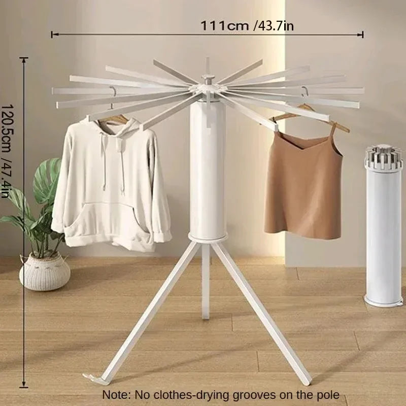 Space Saving Foldable Rotary Clothes Drying Rack - Image 3