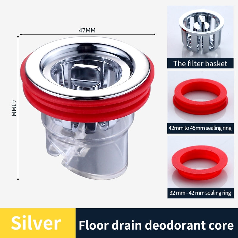 Safe Bathroom Universal Anti Odor Drain Filter Plug - Image 6