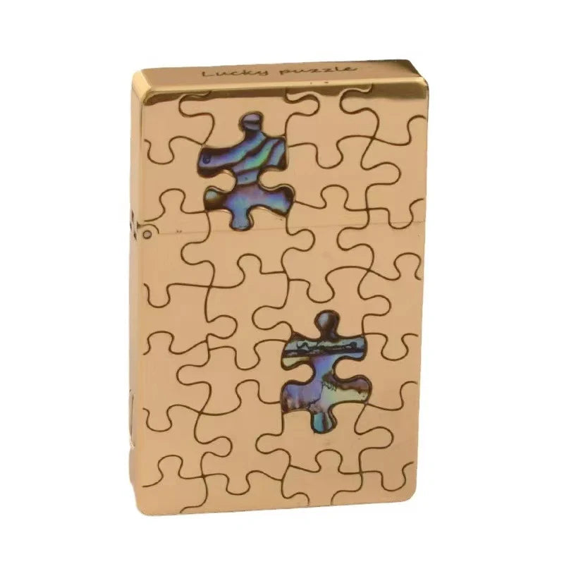 Classic Vintage Brass Windproof Lighter - Image 6