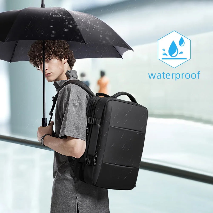 Modern Style Expandable Smart Large Waterproof Travel Backpack - Image 4