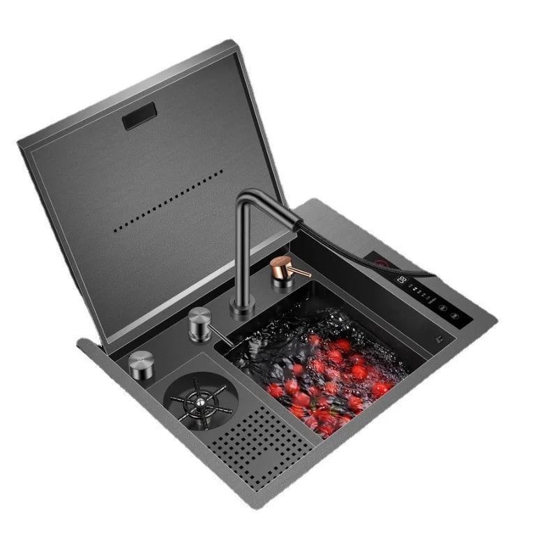 Nano Black Luxury Hydro Purification Hidden Kitchen Sink - Image 3
