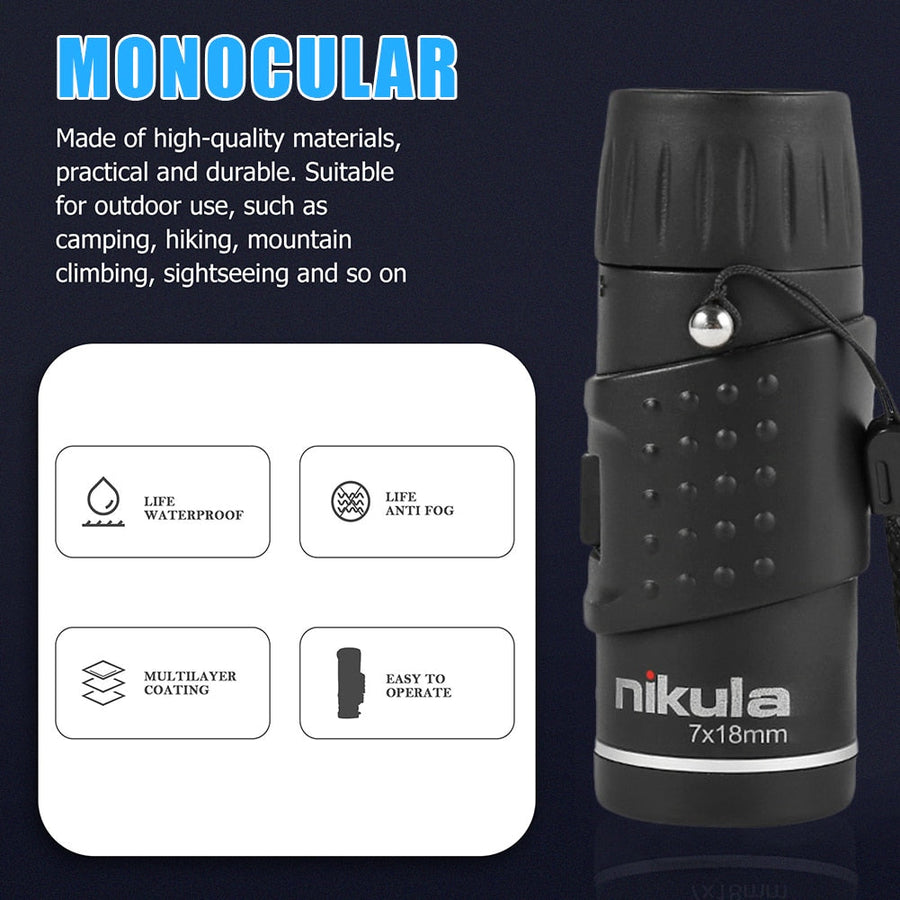 Camping Mini Coated Monocular Telescope - Image 2
