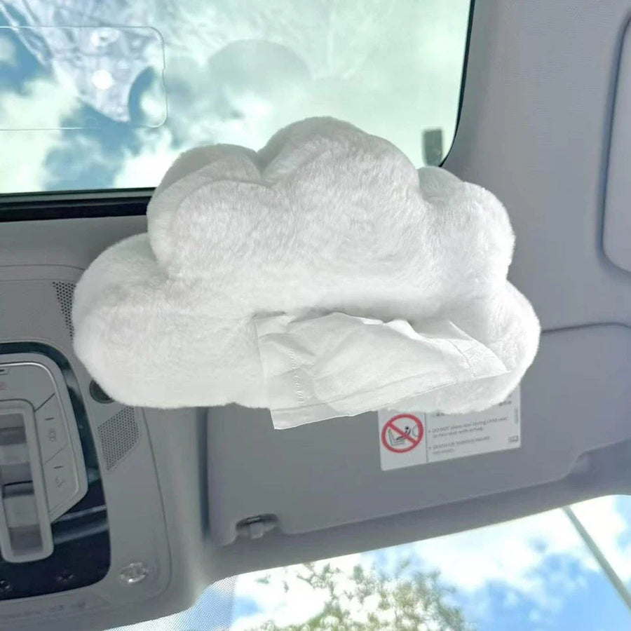 Cloud Shape Hanging Car Tissue Box - Image 3