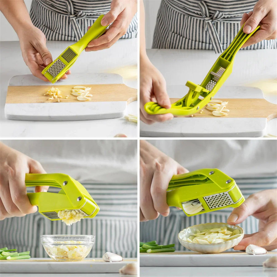 2in1 Garlic Crusher Slicing Kitchen Gadget - Image 3