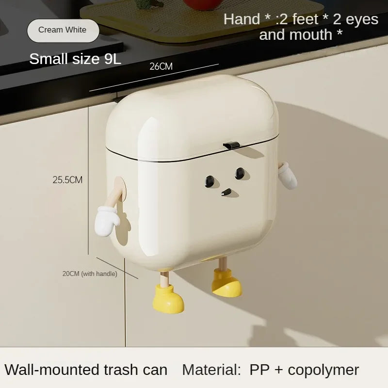 Surprised Face Hanging Trash Can - Image 7