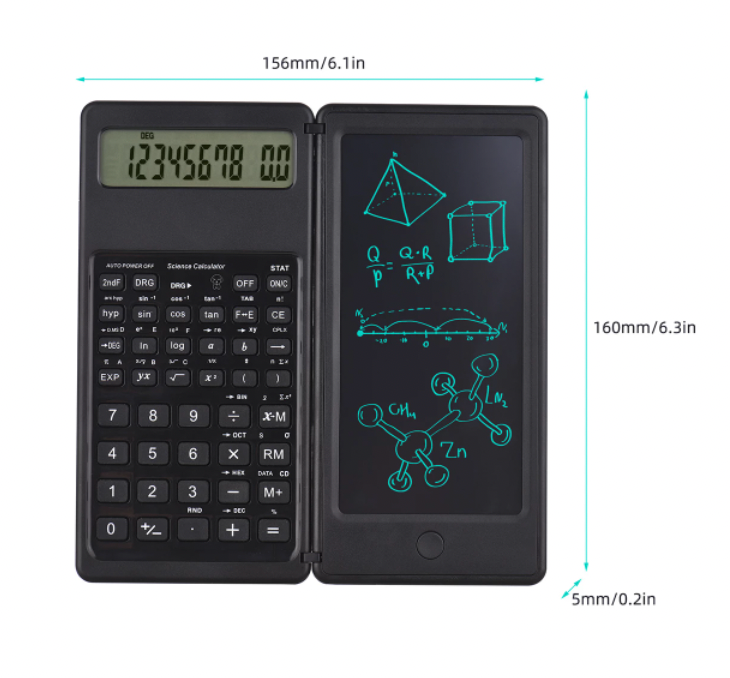 Foldable Digital Drawing Pad Calculator with Stylus - Image 5
