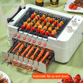 Smokeless Automatic Rotating Electric Oven Grill - Image 2